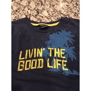 Vintage American eagle single stitch T-shirt "Liven' The Good Life" XL Old Style